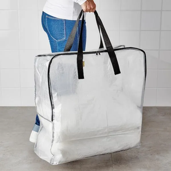 DIMPA storage bag 65x22x65 cm transparent, 90187753