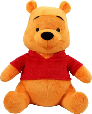 Disney Classics Friends Large 12.2-inch Plush Winnie the Pooh, Stuffed Animal, Super Soft Plush, Kids Toys for Ages 2 Up by Just Play