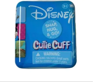 Disney Minnie Mouse,Mickey Mouse Cutie Cuff Plush Slab Band - Steering Wheel Buddy - Mystery Capsule (1 of 6 Figures at Random) Collect Them All! ((1) Mystery Capsule)