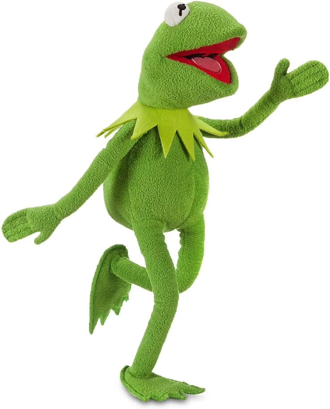 Disney Store Official Kermit Medium Soft Toy for Kids, Cuddly Character with Fuzzy Texture and Embroidered Details, Disney Plushy Suitable for All Ages.