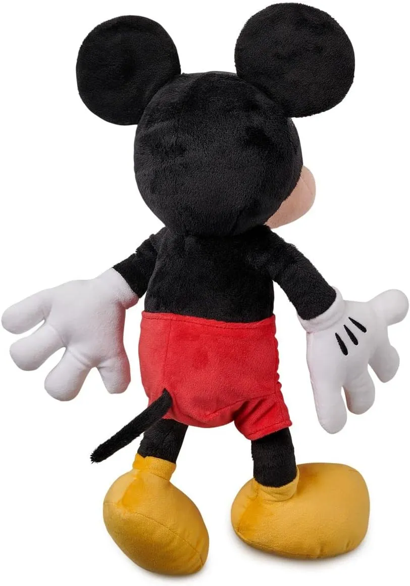 Disney Store Official Mickey Mouse Medium Soft Toy for Kids, Cuddly Character with Fuzzy Texture and Embroidered Details, Soft Tail, Plushy Suitable for All Ages.