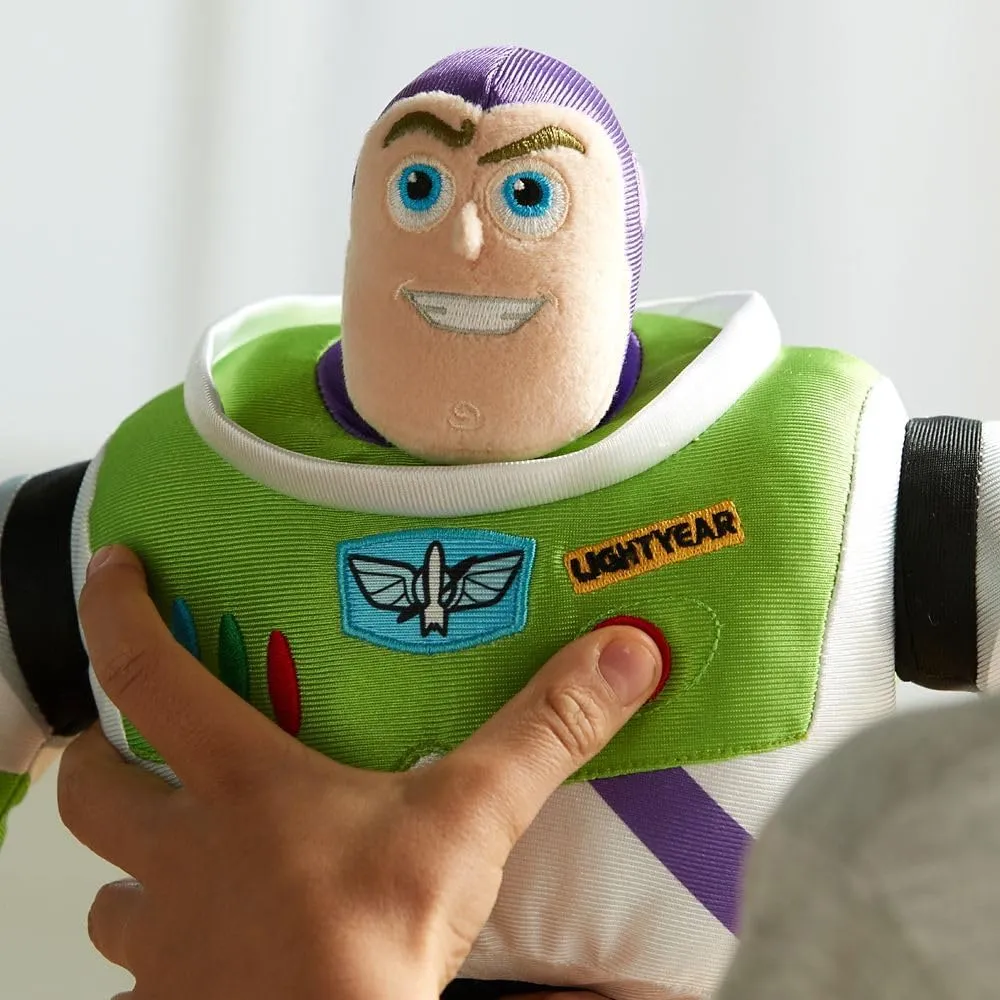 DISNEY STORE Official Toy Story Plush, Buzz Lightyear, Iconic Cuddly Toy Character with Embroidered Eyes and Soft Plush Features, Suitable for All Ages