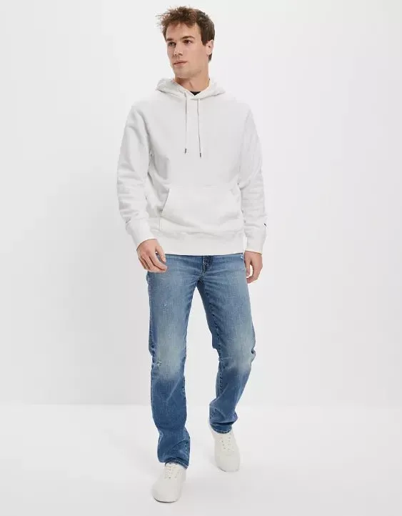 Distressed Athletic Straight Jeans For Men