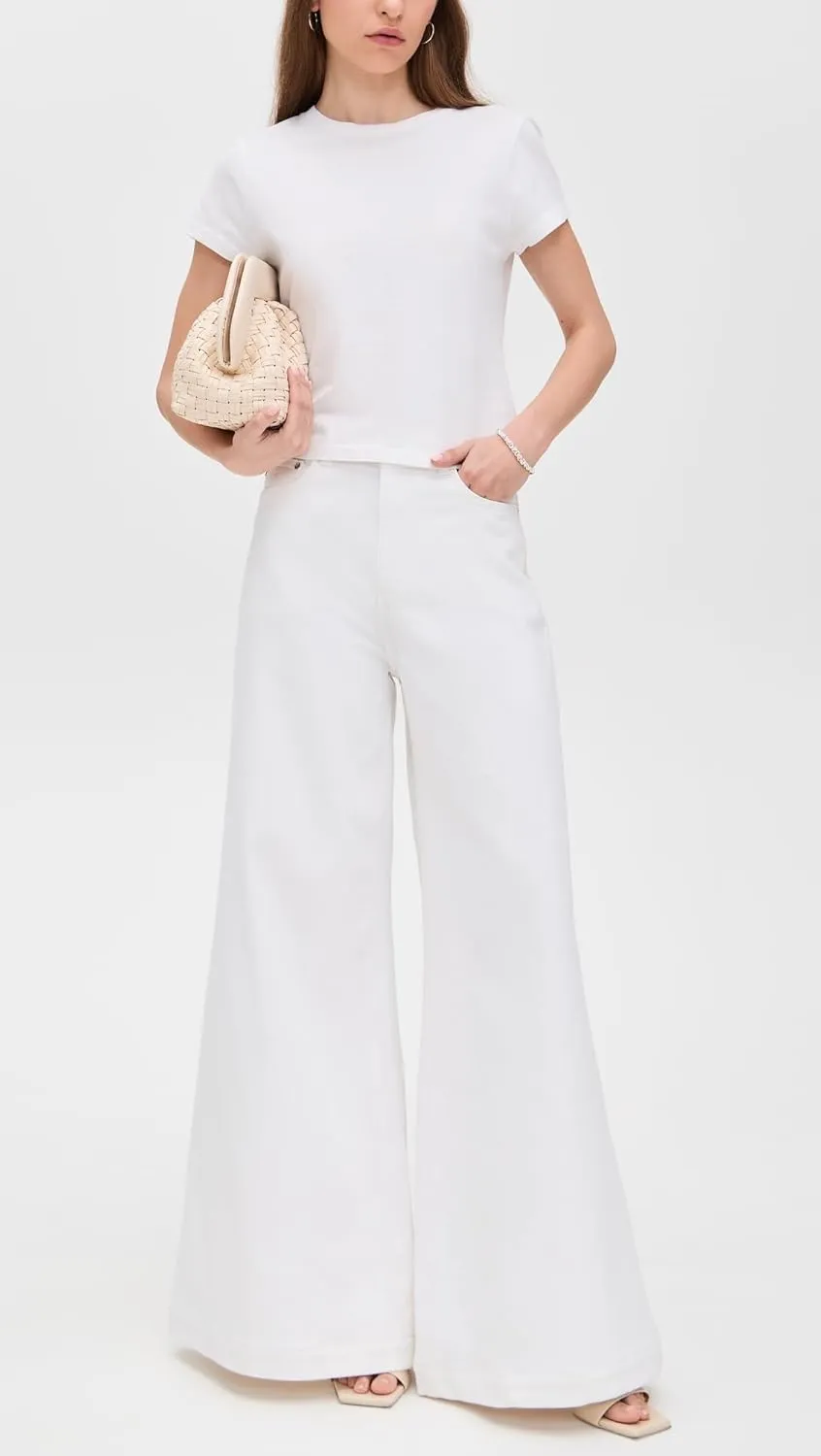 DL1961 Women's Lucila Ultra Wide Leg High Rise Jeans