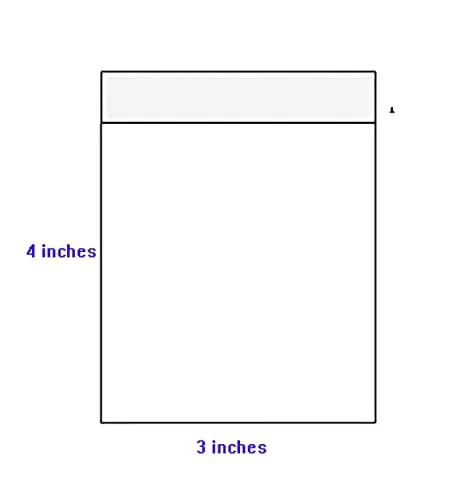 DMS RETAIL Plastic polythene Clear Transparent bags small size Self Adhesive BOPP Resealable Plastic pouch Bags for jwellery packaging 3X4 Inches Pack Of (200)