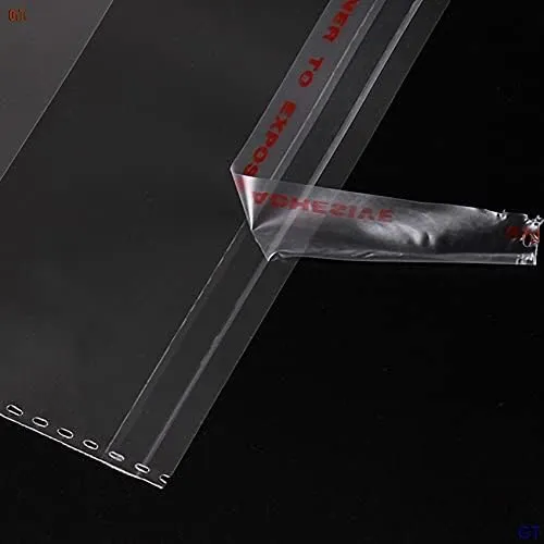 DMS RETAIL Plastic polythene Clear Transparent bags small size Self Adhesive BOPP Resealable Plastic pouch Bags for jwellery packaging 3X4 Inches Pack Of (200)