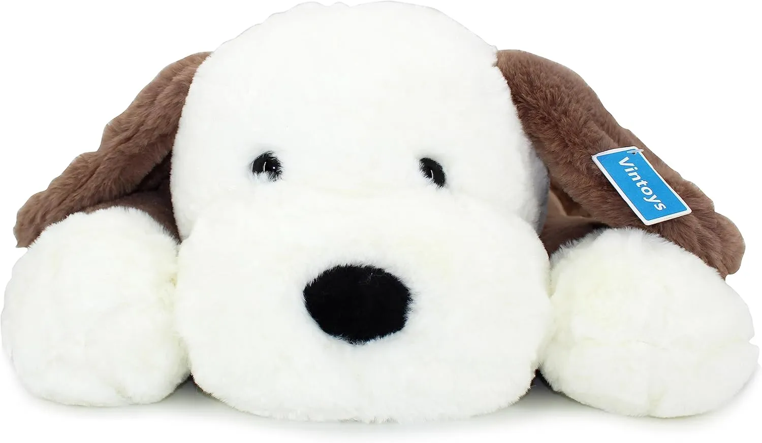Dog Hugging Pillow Big Soft Plush Puppy Stuffed Animal for Kids and Adults Brown 26"