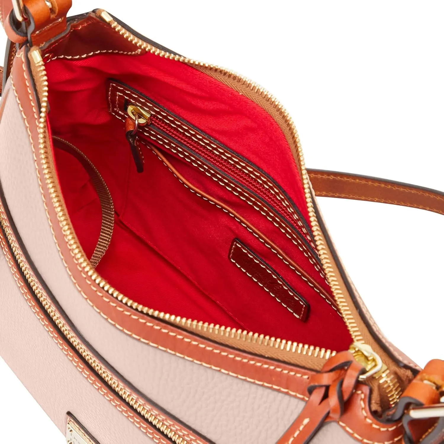 Dooney & Bourke Women's Presley Crossbody in Pebble Grain Leather, Medium Sized Handbag with Adjustable Shoulder Strap