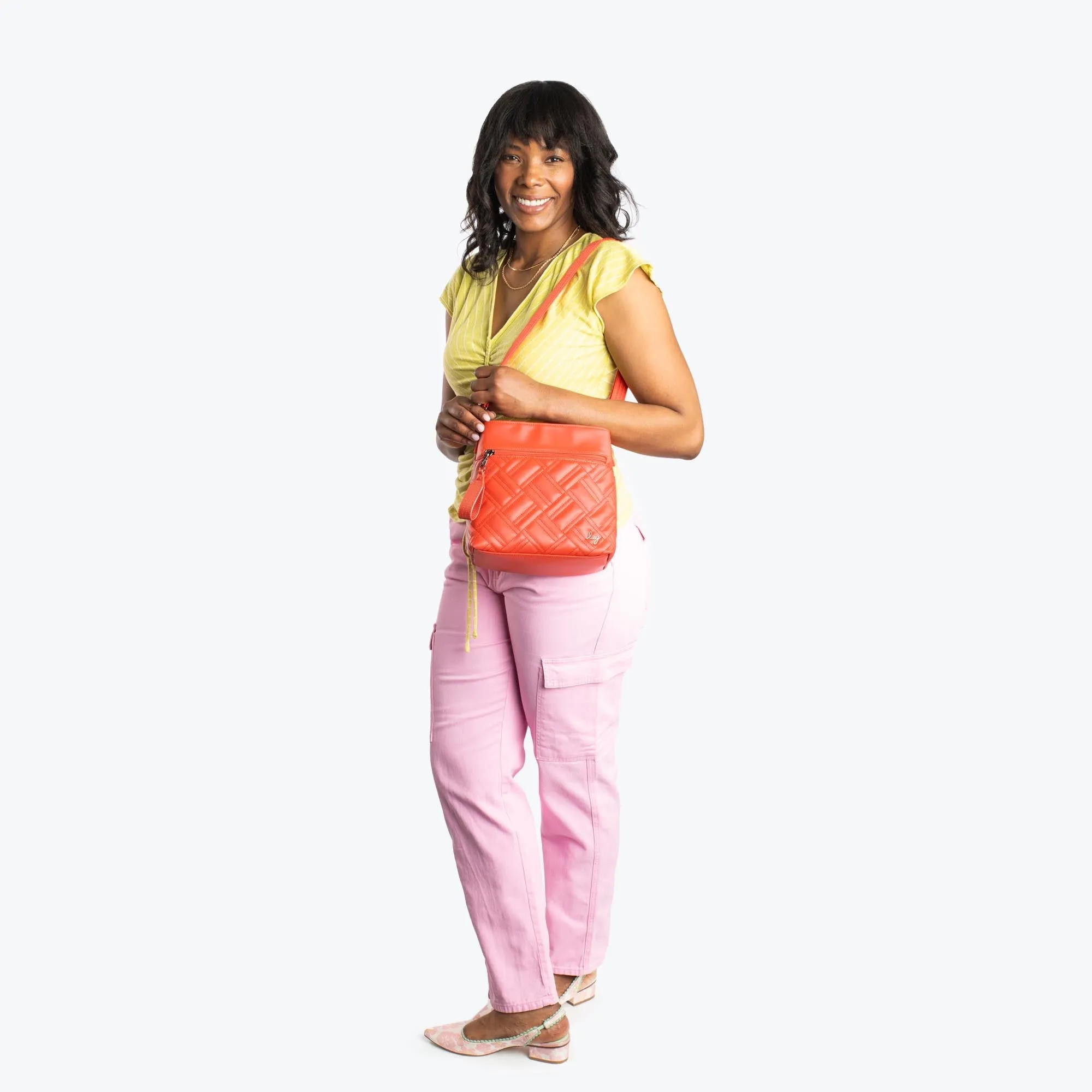 Double Dip Satin Luxe VL Crossbody Bag