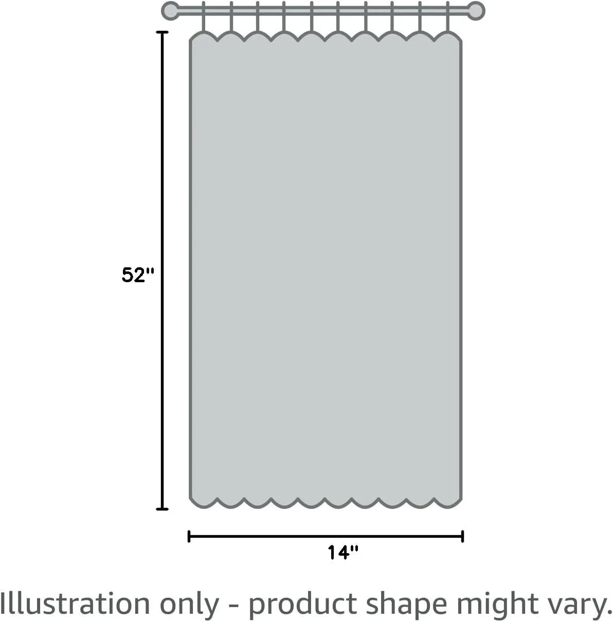 DriftAway Freda Jacobean Floral Linen Blend Blackout Thermal Insulated Energy Saving Privacy Window Linen Curtain Valance Rod Pocket 2 Layers Single 52 Inch by 14 Inch Plus 2 Inch Header Taupe