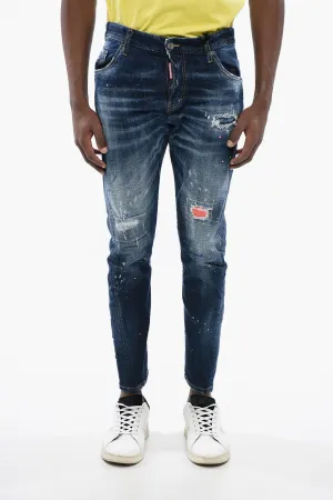 Dsquared2 Distressed SEXY TWIST Denims with Dark Wash