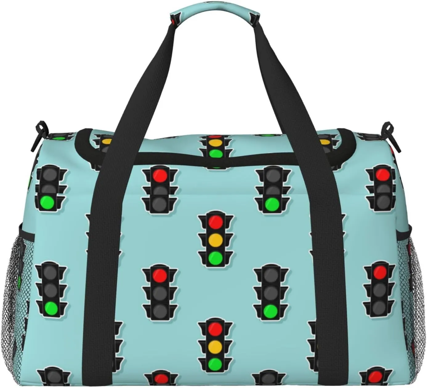 Duffle Bag for Travel, traffic light Pattern Weekender Overnight Duffel Bag, Carry On Bag Gym Bag for Women Men, Personal Item Travel Bag