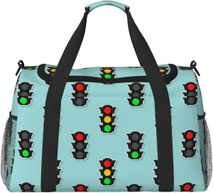 Duffle Bag for Travel, traffic light Pattern Weekender Overnight Duffel Bag, Carry On Bag Gym Bag for Women Men, Personal Item Travel Bag