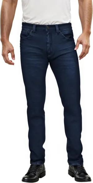 ETHANOL Mens Super Comfy Straight Stretch Knit Jersey Denim Five Pocket Jean