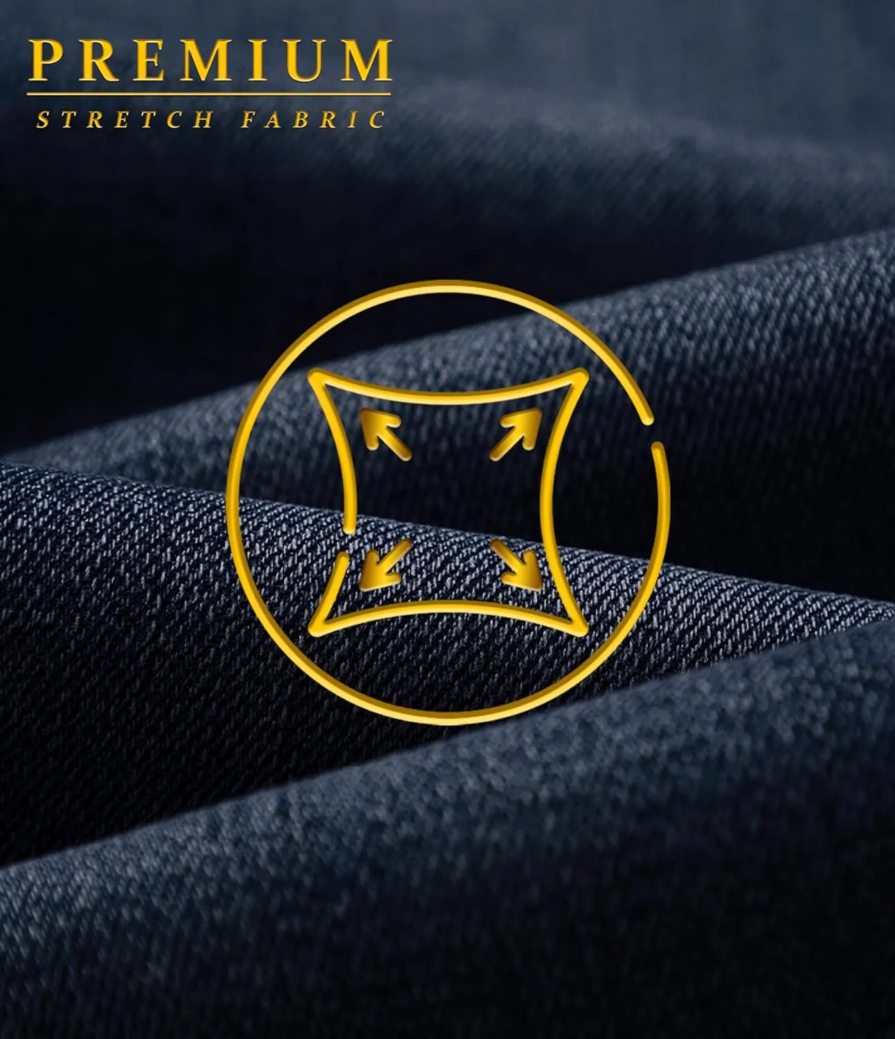 ETHANOL Mens Super Comfy Straight Stretch Knit Jersey Denim Five Pocket Jean