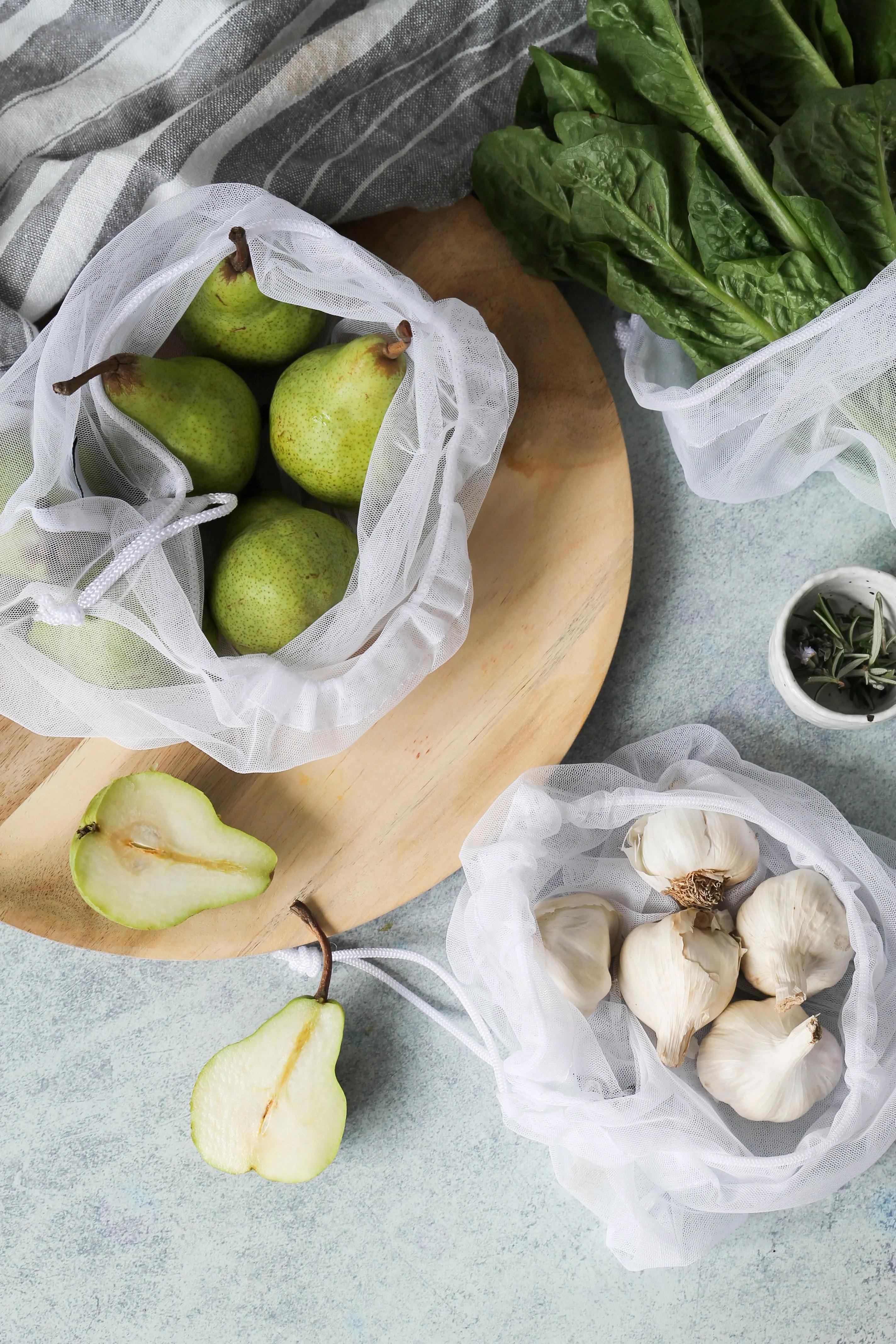 Ever Eco Reusable Produce Bags RPET Mesh - 4 Pack