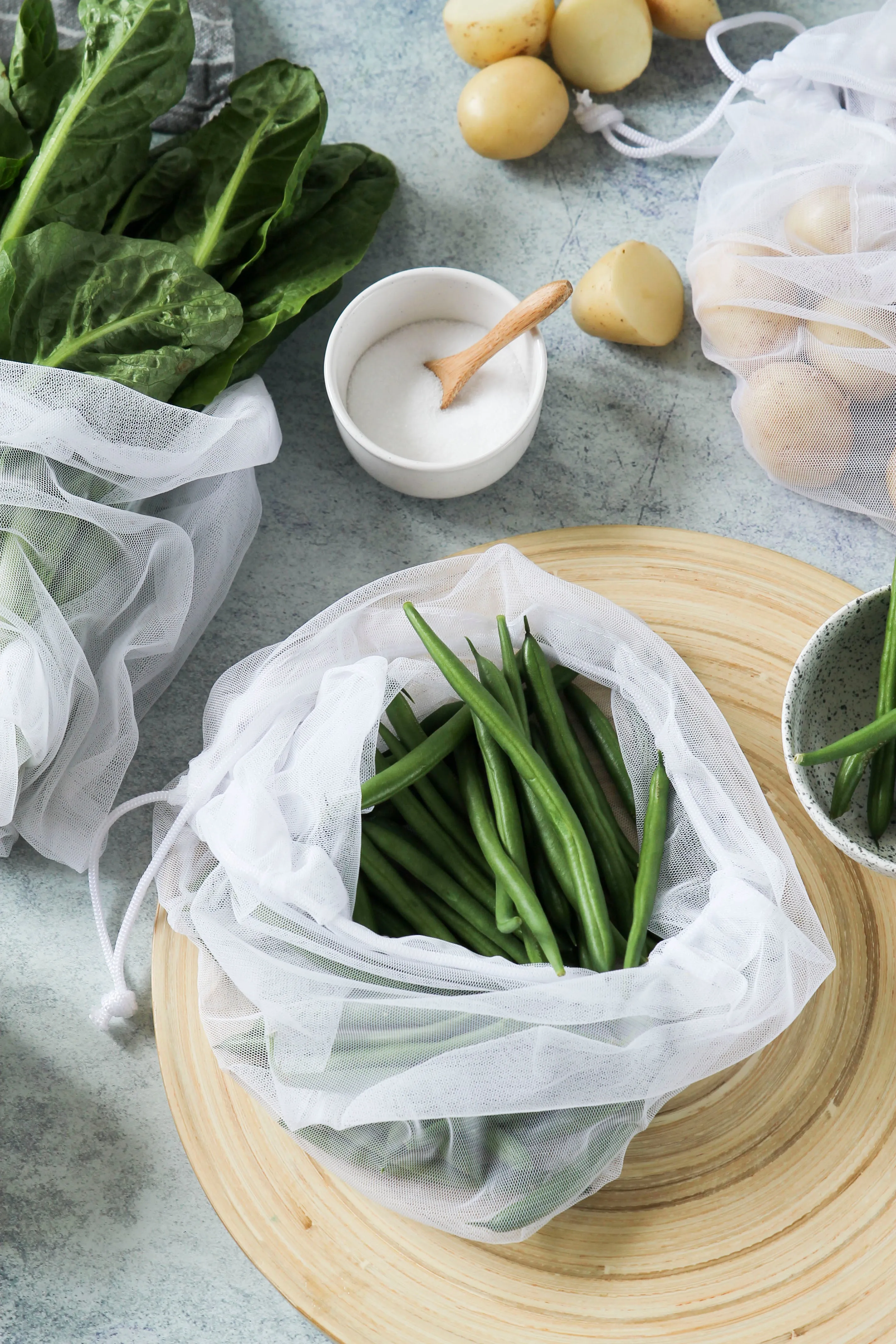 Ever Eco Reusable Produce Bags RPET Mesh - 4 Pack