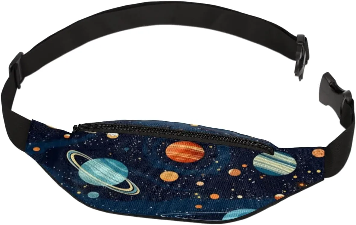 Fanny Pack for Women Men Cartoon Stars Waist Pack Crossbody Bag with Adjustable Straps for Hiking Running Walking Travel Cycling