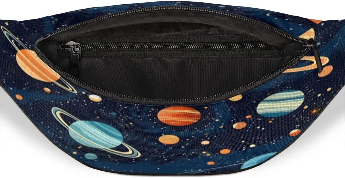 Fanny Pack for Women Men Cartoon Stars Waist Pack Crossbody Bag with Adjustable Straps for Hiking Running Walking Travel Cycling