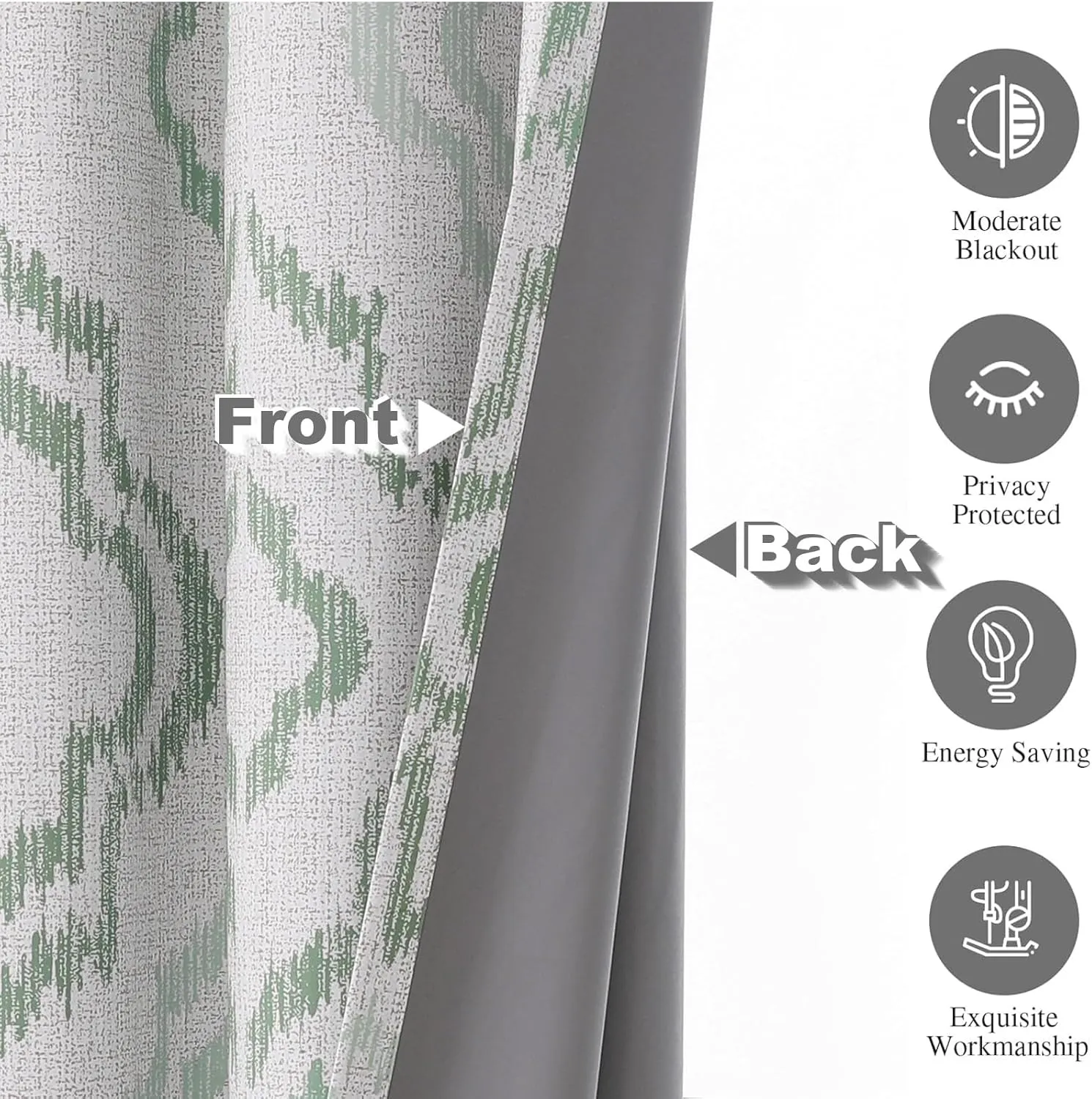 Farmhouse Blackout Curtains, 84 Inches Long, Set of 2 Panels Grommet Top for Living Room,Window Treatment Sets, Vintage Country Style Floral Light Beige, W 52xL 84 Inch