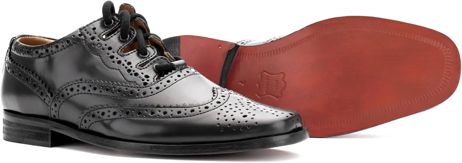 Fashion Ghillie Brogue - Kilt Shoes Black