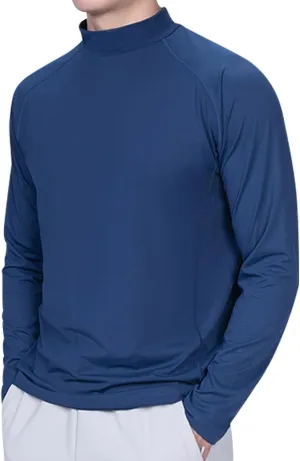 Fashion Shirt for Men Casual Solid Color Long Sleeves Sweatshirt Tops Crew Neck Breathable Comfy Fitness T Shirts