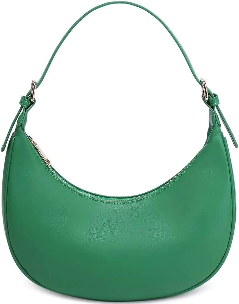 Fashion Small Crescent Underarm Shoulder Bag for Women Trendy Purse Hobo Handbags Clutch Crossbody Bag