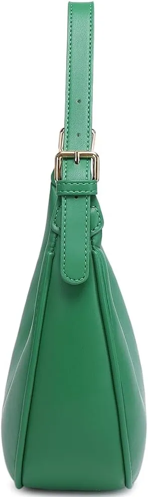 Fashion Small Crescent Underarm Shoulder Bag for Women Trendy Purse Hobo Handbags Clutch Crossbody Bag