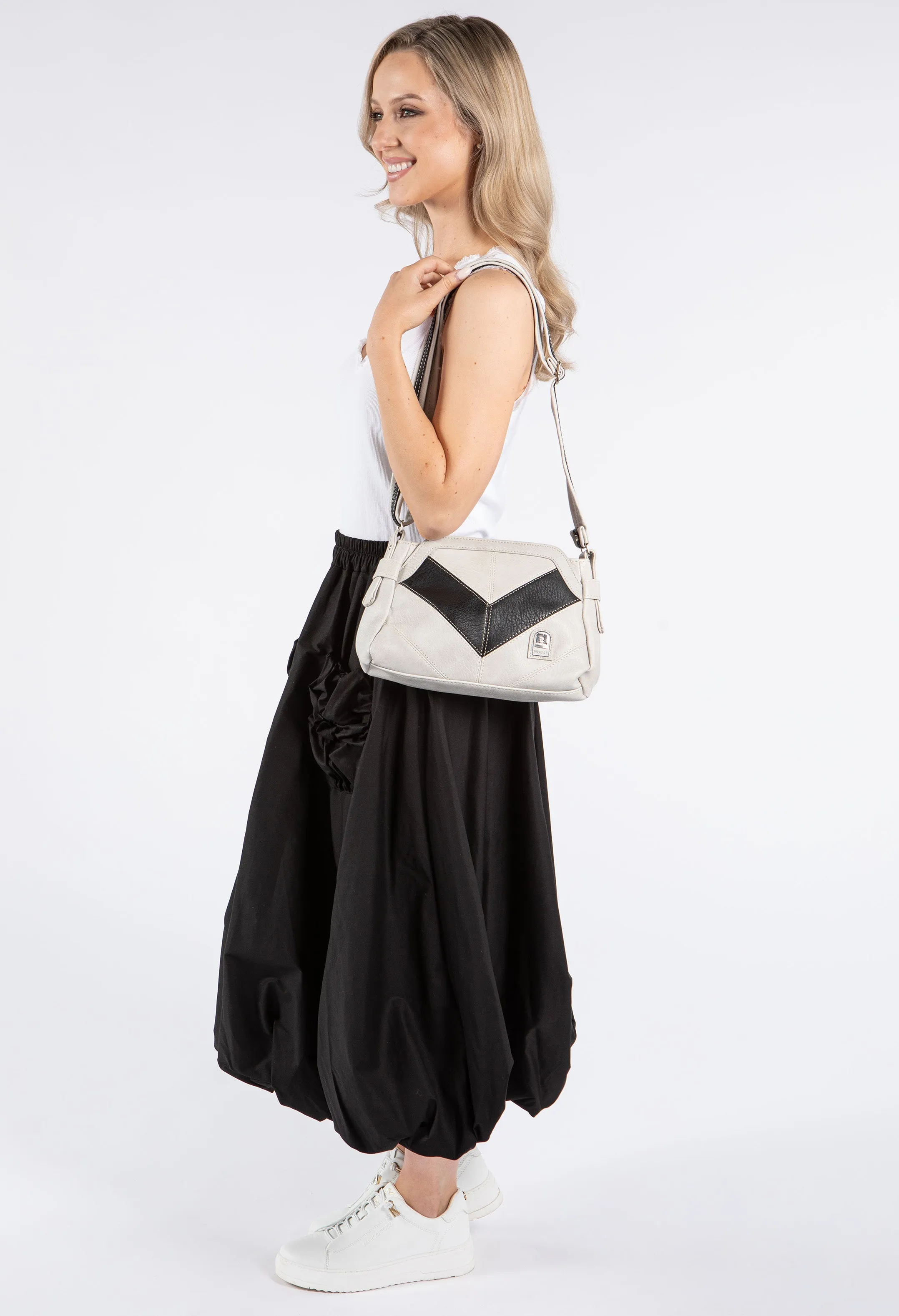 Faux Leather Crossbody Bag