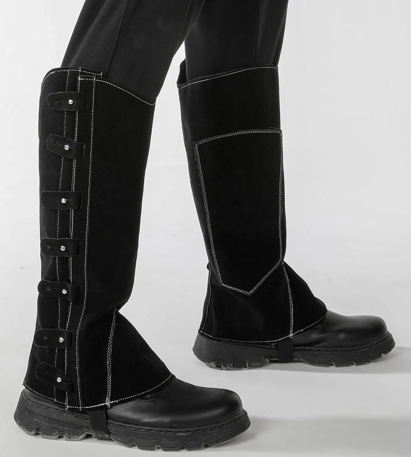 Faux Leather Pirate Boot Cover Renaissance Mens Womens Boot Covers Medieval Leg Covers for Cosplay Costume