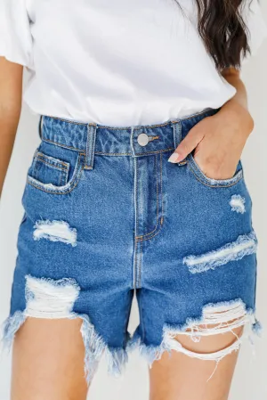 FINAL SALE - Camden Distressed Denim Shorts