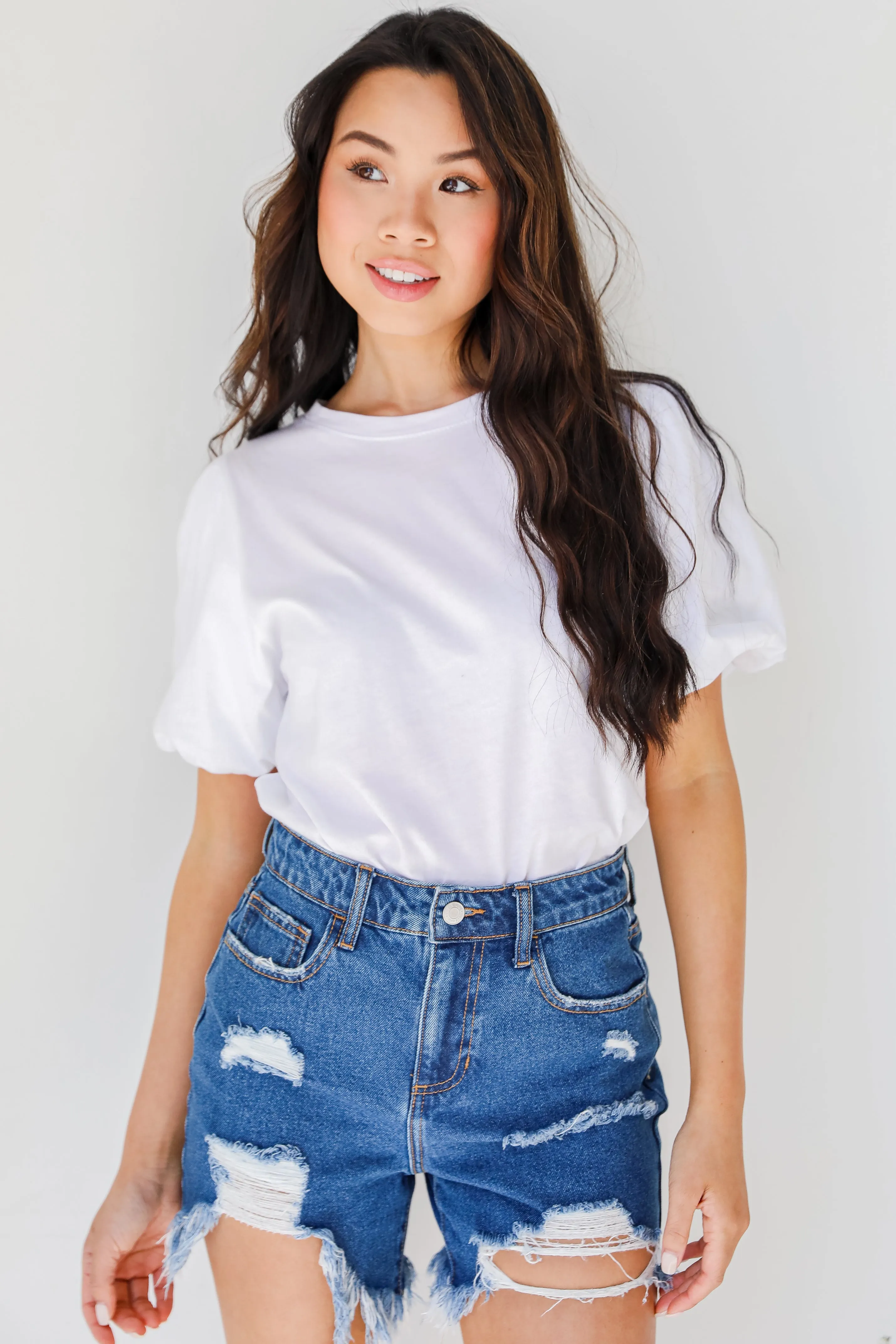 FINAL SALE - Camden Distressed Denim Shorts