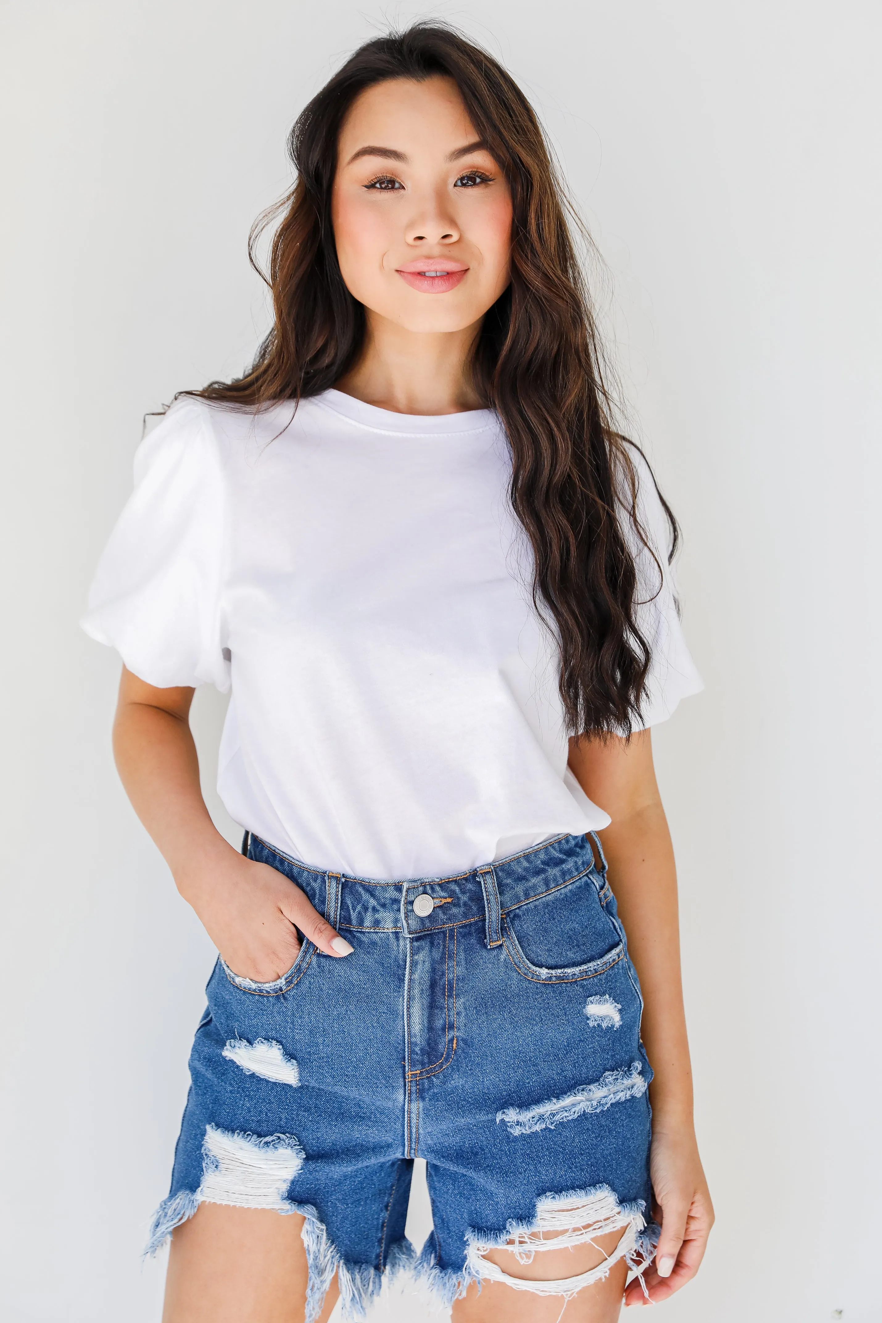 FINAL SALE - Camden Distressed Denim Shorts