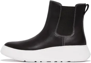 FitFlop Women's F-Mode Contrast-Stitch Flatform Chelsea Boots Fashion