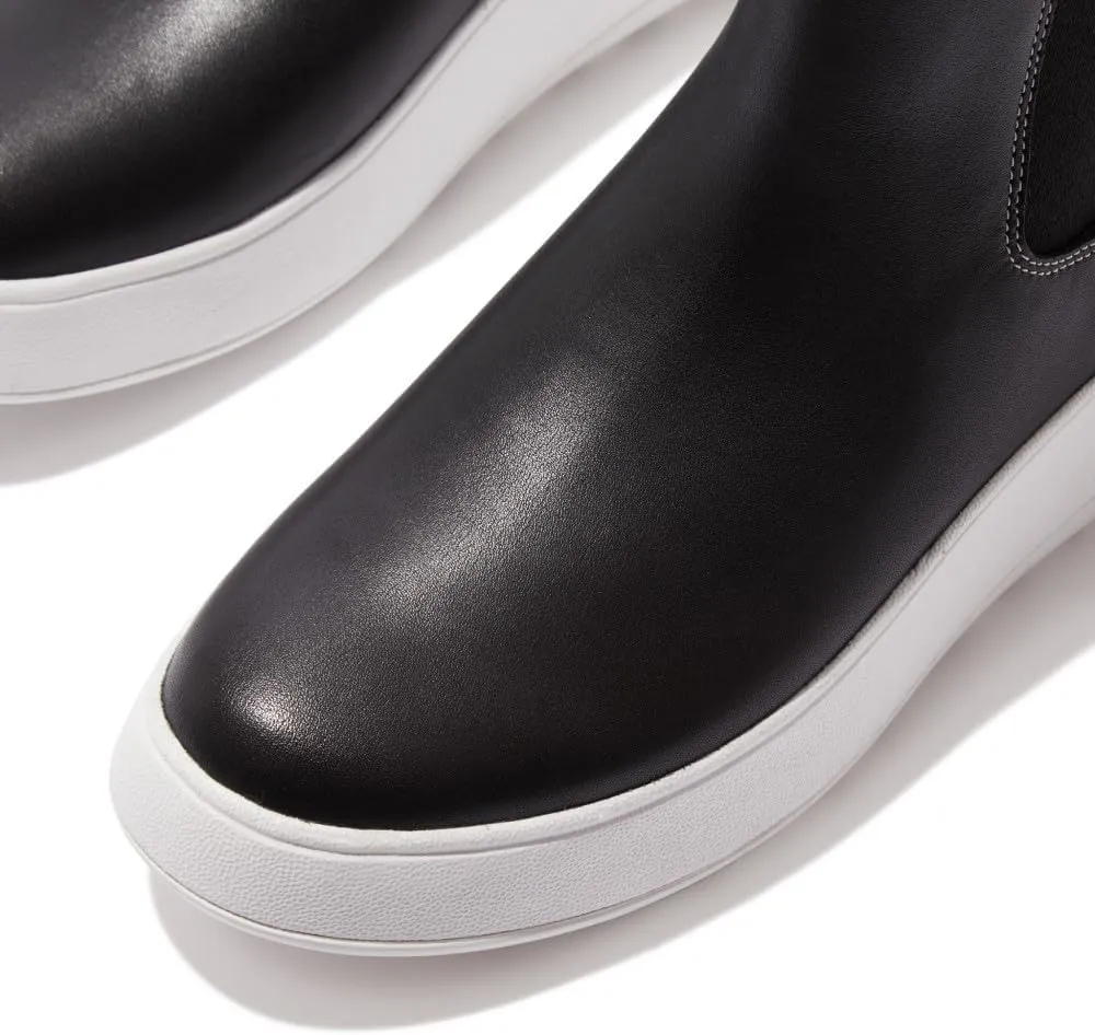FitFlop Women's F-Mode Contrast-Stitch Flatform Chelsea Boots Fashion