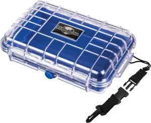 Flambeau Outdoors 402HD HD Tuff Box 400 with Zerust Anti-Corrosion Liner, Dry Box Storage, Medium, Blue/Clear