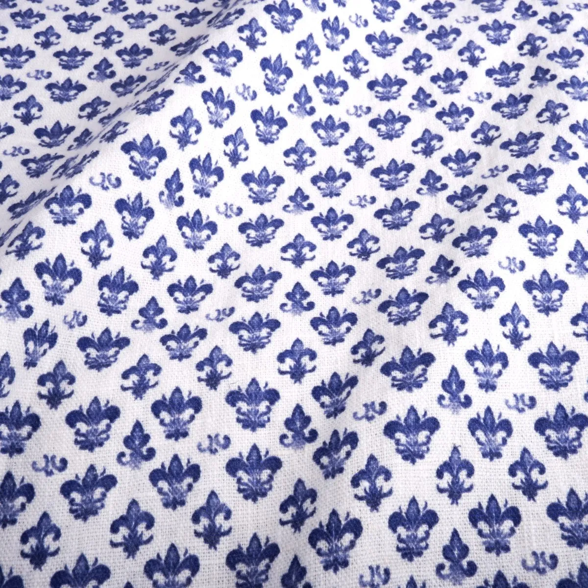 Fleur de lis - Printed linen fabric - LL360P