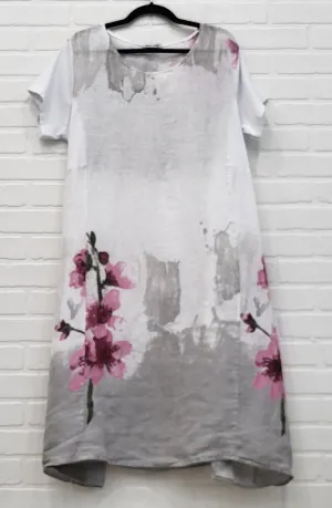 Floral Linen Dress