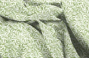 Floral linen fabric  William Morris willow bough WM209A