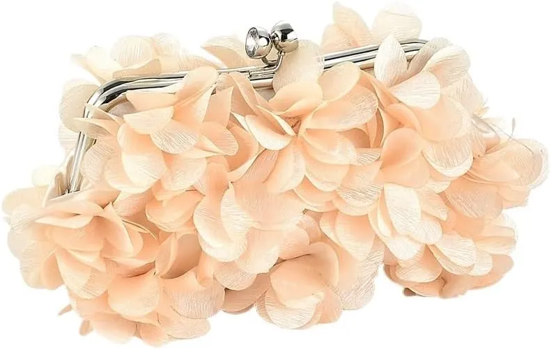 Flower Petal Bag Women's Handbag Flower Crossbody Shoulder Bag Dress Bag Hanfu Cheongsam Bag