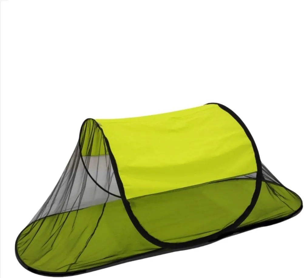 Foldable 200 * 72 * 70cm Large Outdoor Mosquito Net, Suitable for Camping, Beach, Garden, Yard Sunshade Tents(Army Green)