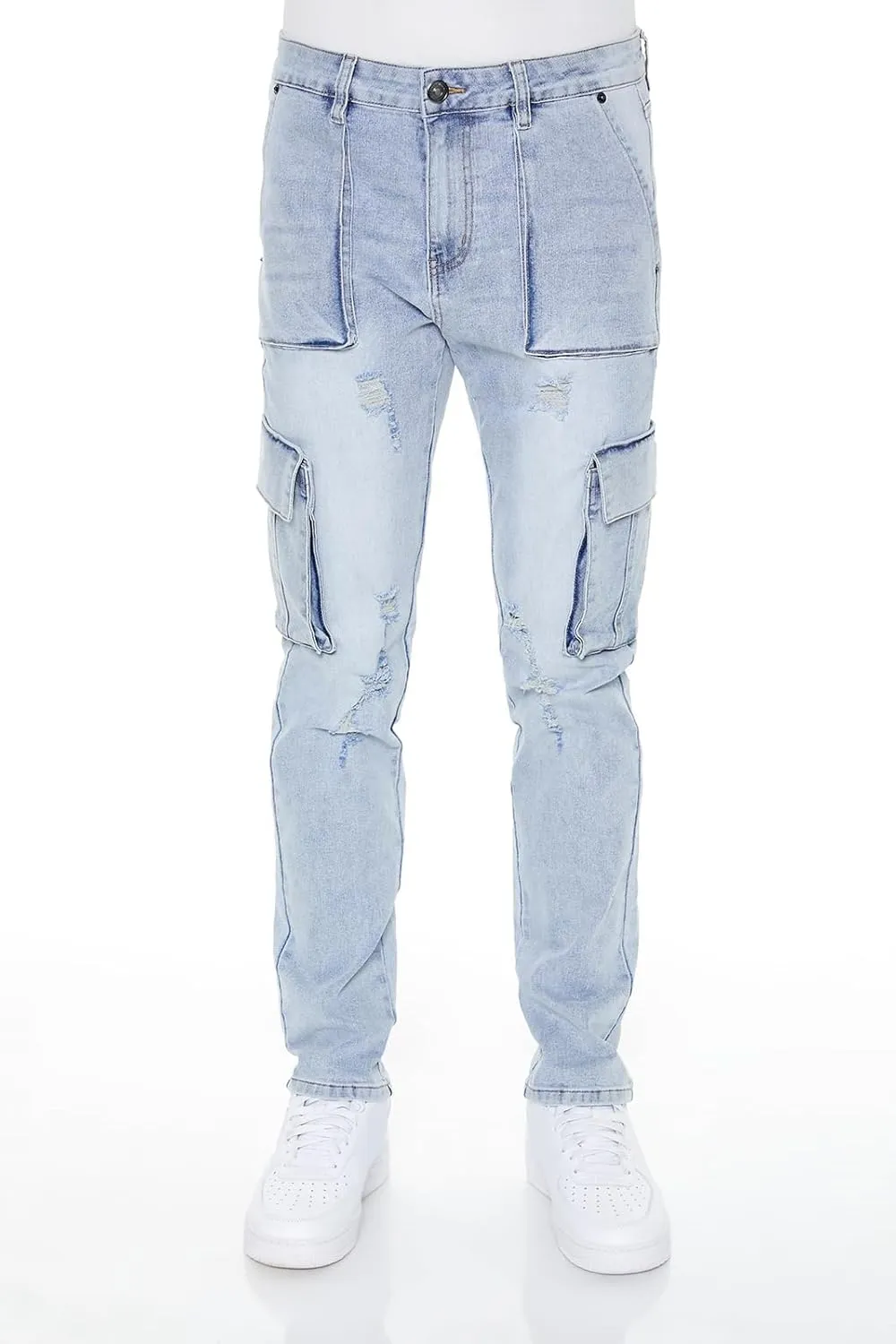Forever 21 Men's Removable Cargo Pocket Jeans