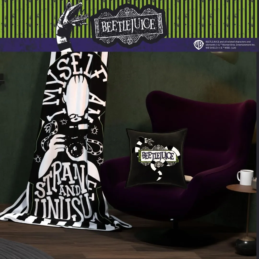 Franco Bedding Christmas Holiday Super Soft Plush Cuddle Pillow Buddy, One Size, Beetlejuice