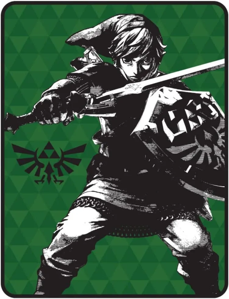 Franco Collectibles The Legend of Zelda Retro Video Game Bedding Super Soft Micro Raschel Throw, 46 in x 60 in, (Official Licensed Product)