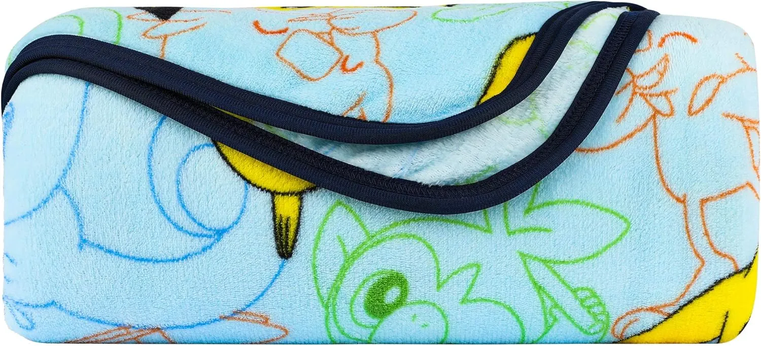 Franco Kids Bedding Super Soft Plush Throw Blanket, 62 in x 90 in, Pokemon