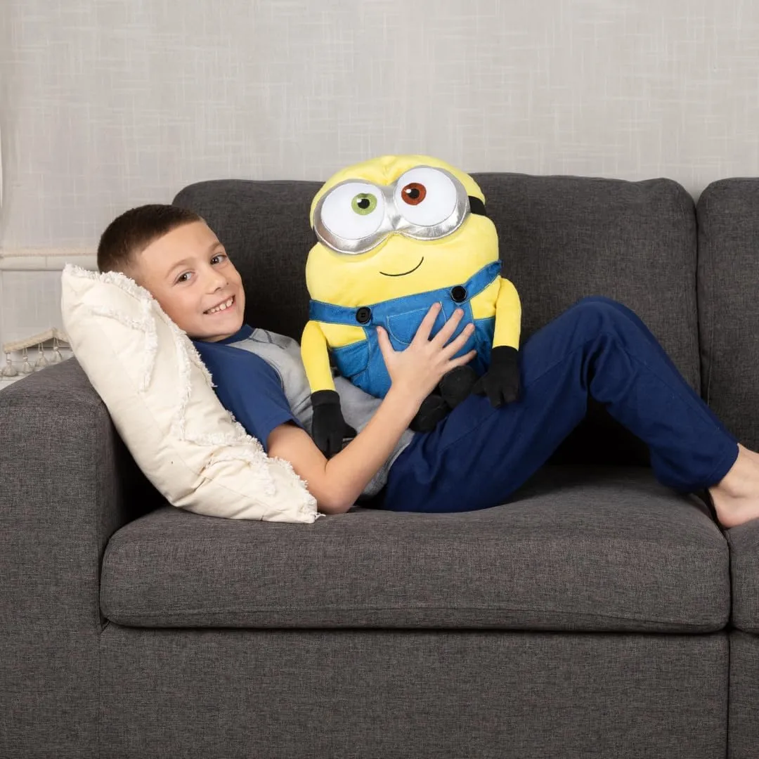 Franco Minions: The Rise of Gru, Bedding Super Soft Plush Bob Cuddle Pillow Buddy, (Official Minions Product)