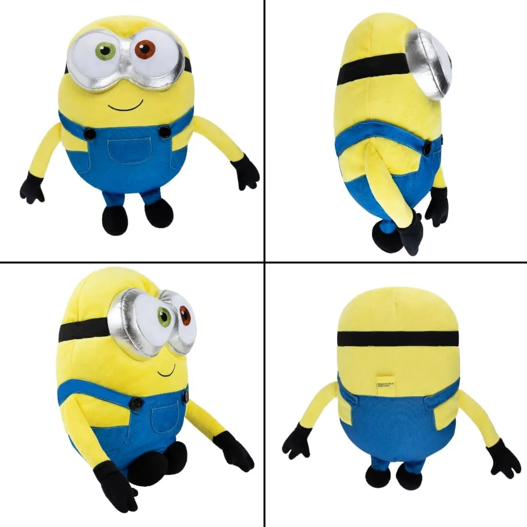 Franco Minions: The Rise of Gru, Bedding Super Soft Plush Bob Cuddle Pillow Buddy, (Official Minions Product)