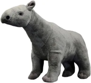 FRANKIEZHOU Giant Rhino Stuffed Animal-Gray 13",Giant Rhino Plush Toy, Giant Rhino Stuffed Animal,Girl Toys,Gifts for Kids,Home Decor,Hugging Toy