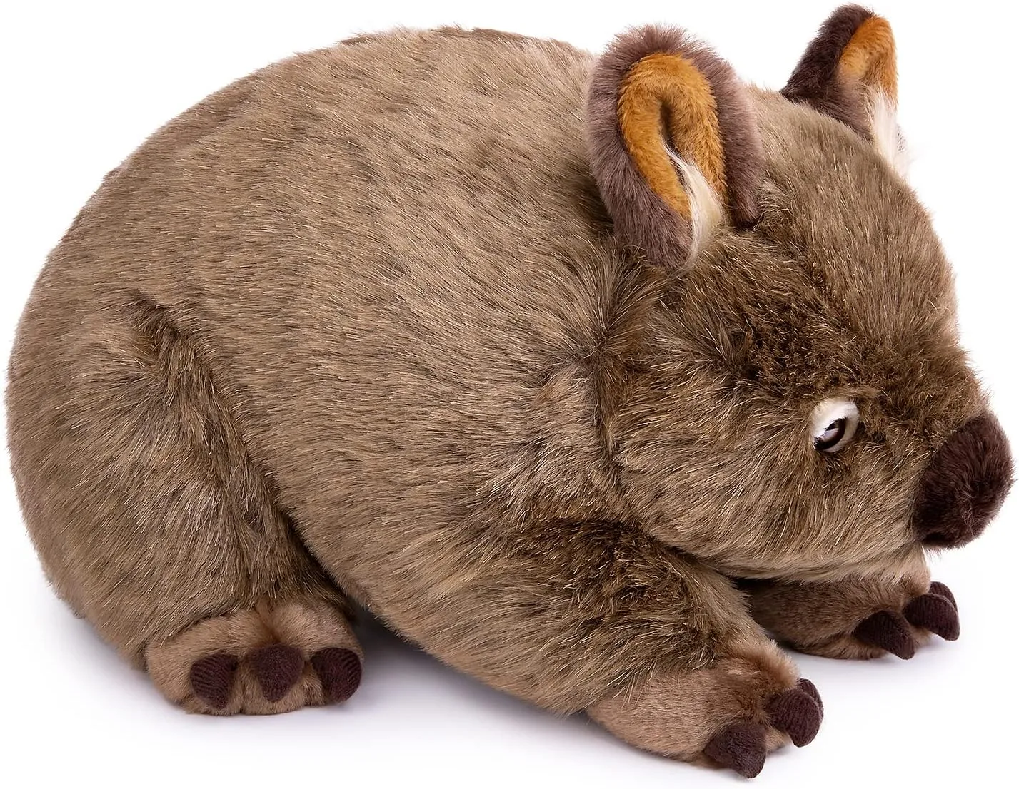 FRANKIEZHOU Lifelike Wombat Stuffed Animal-Brown 15.75" Simulation Wombat Plush Soft Plush, Girl Toys,Gifts for Kids, Baby