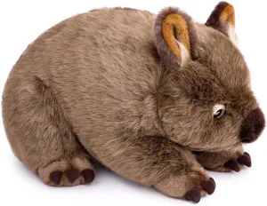 FRANKIEZHOU Lifelike Wombat Stuffed Animal-Brown 15.75" Simulation Wombat Plush Soft Plush, Girl Toys,Gifts for Kids, Baby